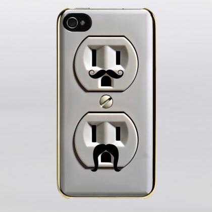 Funny Electric Plug Mustache Iphone Case And..