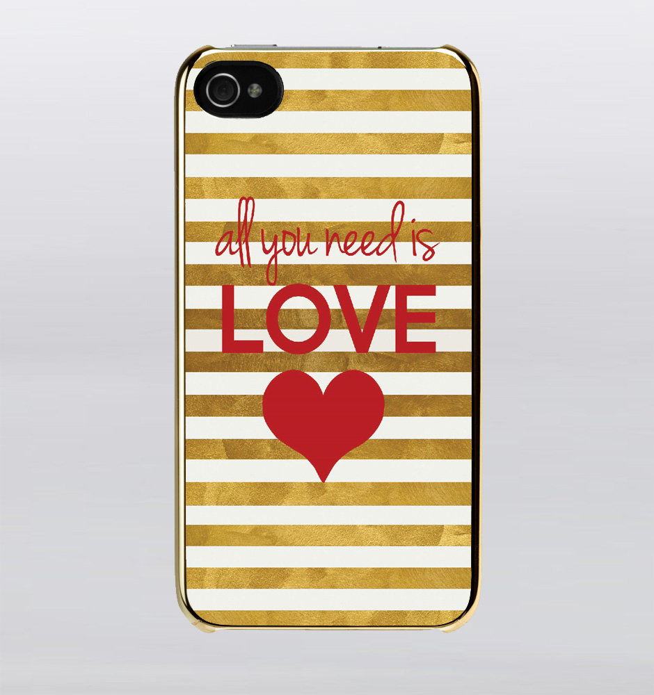 Love You Need Is Love Stripes Pattern Iphone Case And Samsung Galaxy Case